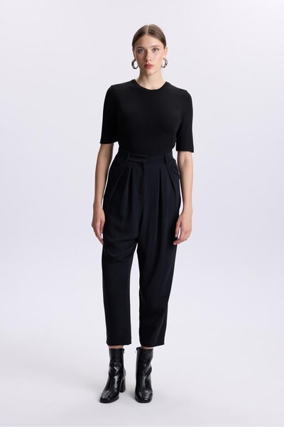 Zühre Siyah Şalvar Pantolon P-0187K