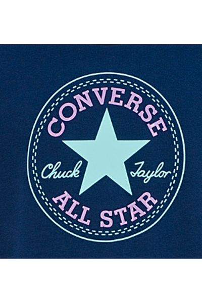 converse Tricou unisex STANDARD FIT CHUCK PATCH COUNTER CLIMATE CREW Bleumarin