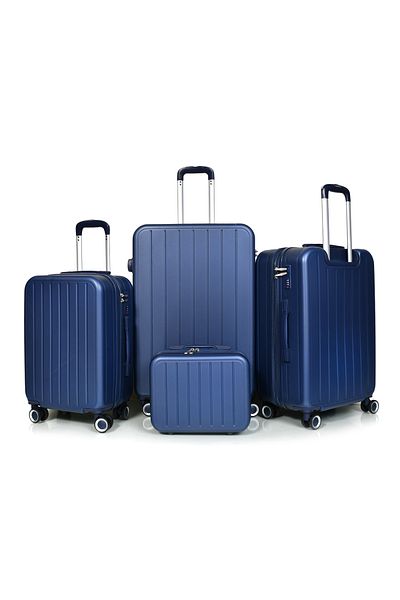 MORANO Morano 4-Piece Luggage Set Durable and Lightweight Spinner Wheeled Suitcase with Numbered Security Lock