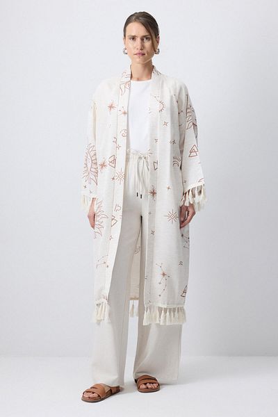 Touché Privé KIMONO CU DETALII CU CIUCURI