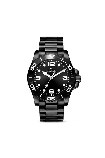 1'ASLAN Mats Meier Ponte Dei Salti Herrenuhr Schwarz MM00523