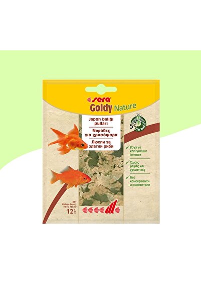 SERA Goldy Nature 12gr Zarf Yem Japon Balığı Yemi