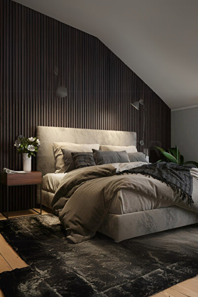 ELF DEKOR Polimer Duvar Lambiri Ofis Salon Tv Arkası Dekoratif Lambiri Panel ...