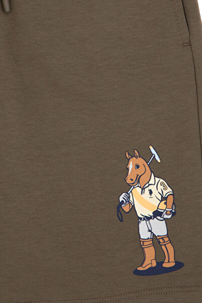 U.S. Polo Assn. Erkek Çocuk Vizon Örme Şort 50301138-VR052