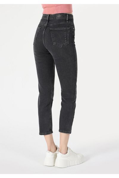 Colin's Slim Fit Mid Waist Slimming Leg Women's Gray Jean Trousers