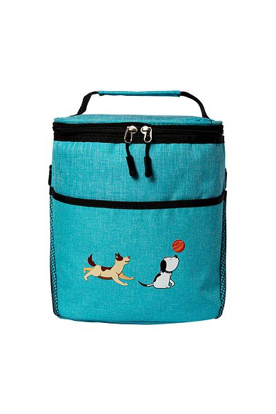 Biggdesign Dogs Insulated Lunch Bag, Turquoise