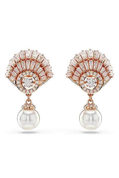 Swarovski Idyllia Rosé Goldfarbene Ohrknöpfe 5689196