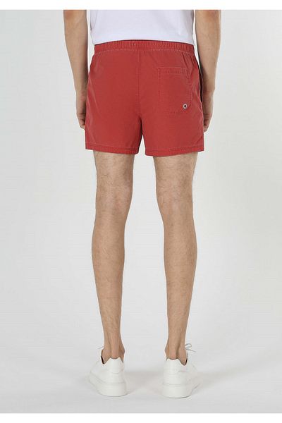 Colin's Slim Fit Plain Men's Red Swim Shorts