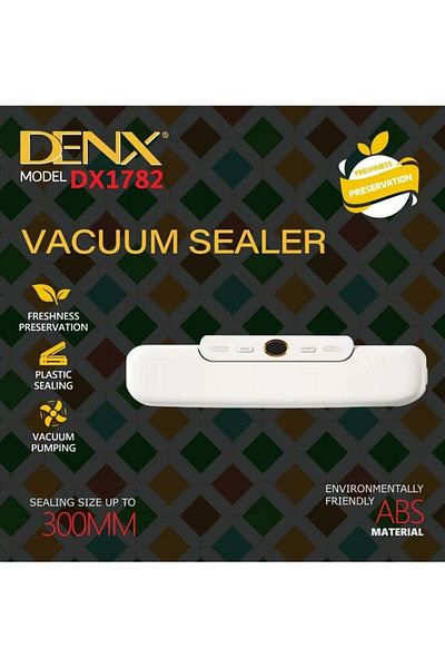 Denx آلة تفريغ الهواء مع نظام إيقاف تشغيل تلقائي لحفظ الطعام مع قطاعة مدمجة
