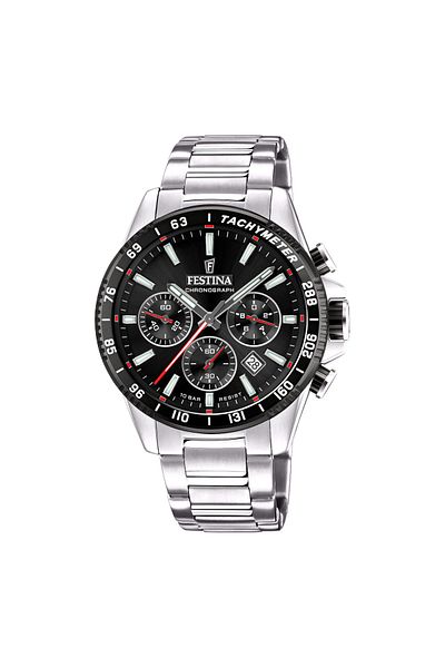 FESTİNA Festina Timeless Chrono Herren Uhr Silber F20560/6