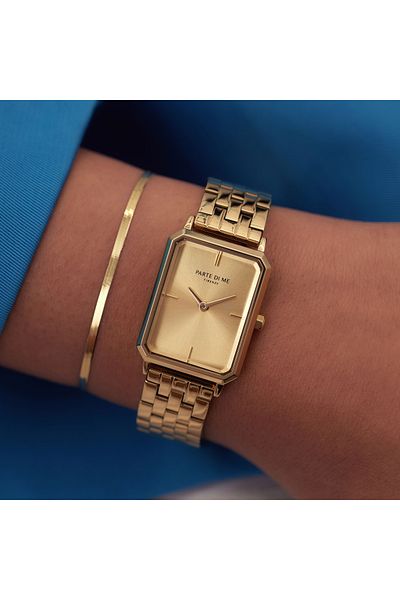Parte di Me Orologio Rechthoekig Damenuhr Goldfarbene Pdm09000