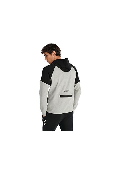 hummel Inter Zip Hoodie Men's Casual Jacket 921257-2393 Gray Matching