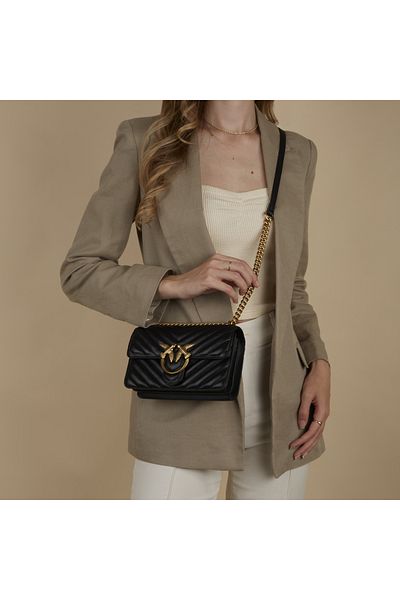 PİNKO Pinko Love Damen Umhängetasche Schwarz 100074-a0gk-z99q