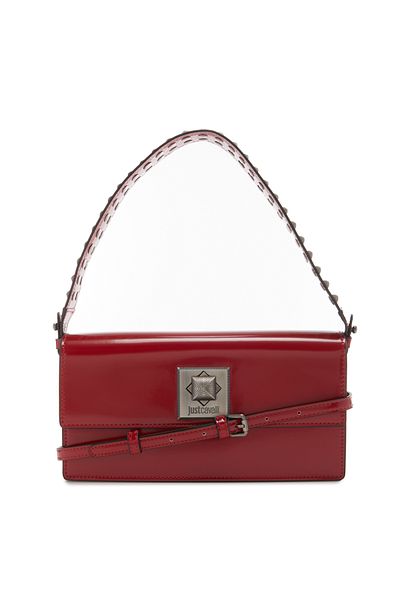Just Cavalli Metal Studs Damen Schultertasche Rot 75ra4bd5-zs967-527
