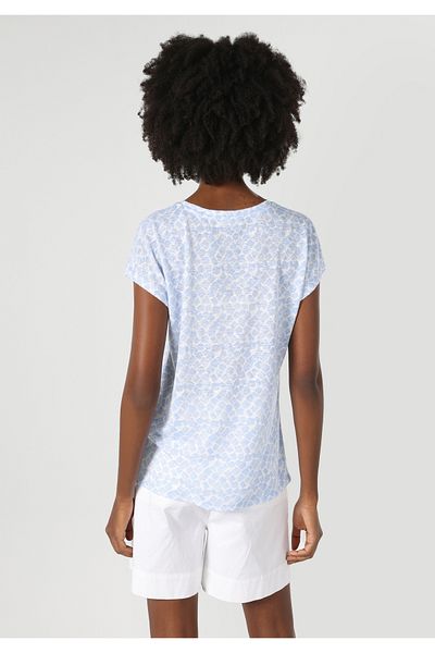 Colin's Regular Fit Round Neck Women's Blue Short Sleeve T-Shirt