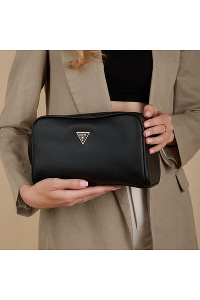 Guess damen Kulturbeutel Schwarz PW1577-P3381-BLA