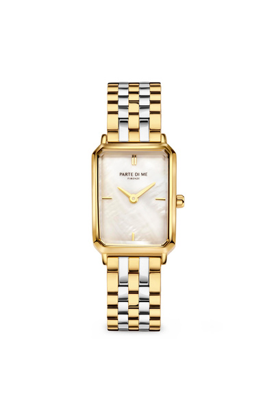 Parte di Me Orologio Rechthoekig Damenuhr Goldfarbene Und Silberfarbene Pdm09008