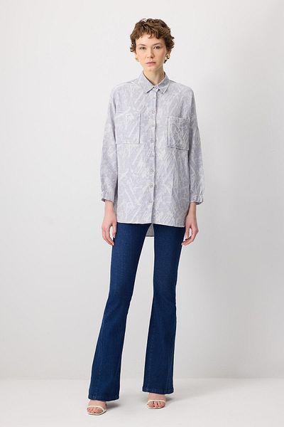 Touché Privé Special Textured Pocket Detailed Shirt