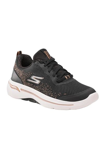 SKECHERS GO WALK ARCH FIT FLYING STARS women's sneakers, black