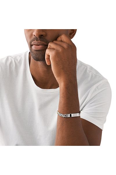 Diesel Steel Silberfarbene Armband Dx1457931