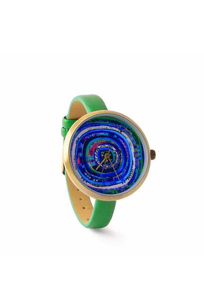 Biggdesign Evil Eye Leather Wristwatch by Canan Barber