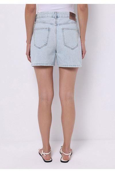 Colin's Mom Fit High Waist Straight Women's Indigo Jean Shorts