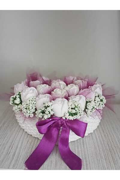 StoneGiftDesign Anneler Günü Hediye Tasarım Kalp Saksıda Kokulu Taş Çiçek Ara...