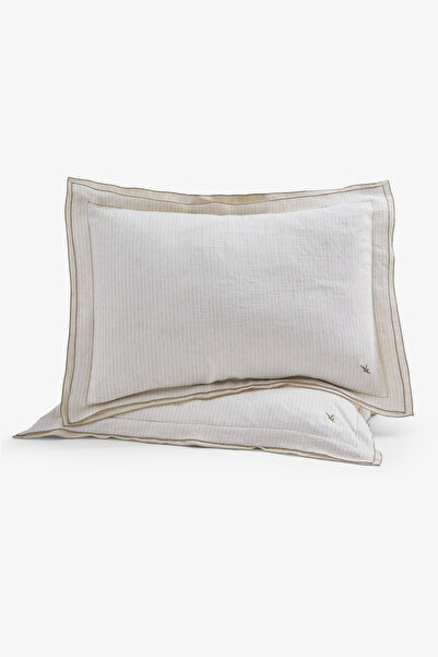 JOJOMIA غطاء وسادة ديكور من ناتورا أكسفورد، كتان لونسي، 50×70، طبيعي