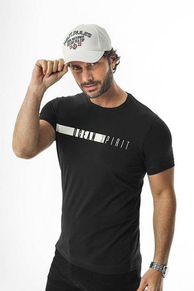 Tony Montana Ocean Collection Crew Neck Κεντητό T-Shirt-MSL-2261
