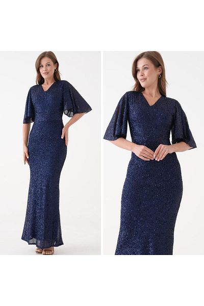 CİXAPLE Rochie de seara Rochie cu mâneci scurte cu paiete