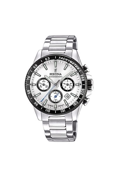 FESTİNA Festina Timeless Chrono Herren Uhr Silber F20560/1