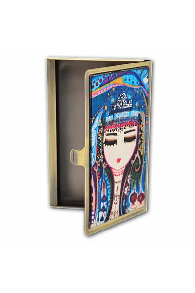 Biggdesign Blue Water Metal Cover Card Holder