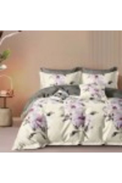 Pucioasa Double Bed Linen with Pastel Pink Flowers