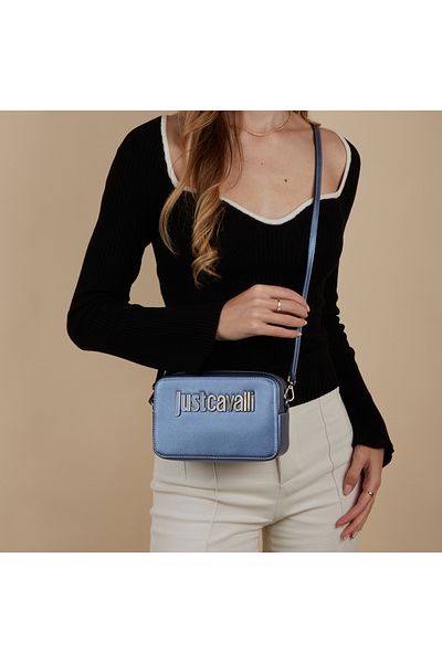 Just Cavalli Metal Damen Umhängetasche Blau 75ra4bb3-zs766-272