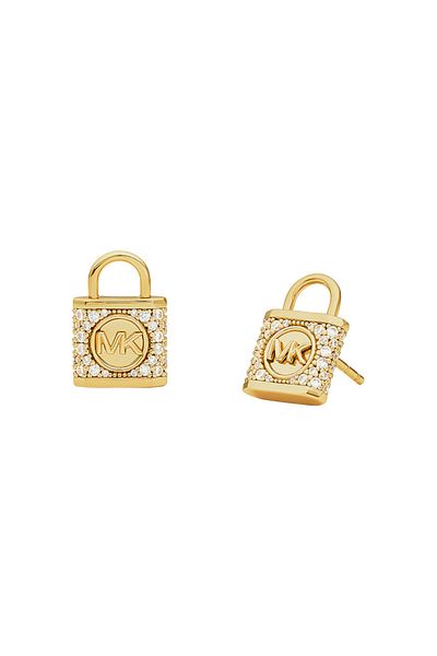 Michael Kors Premium 925 Sterling Silberen Goldfarbene Ohrknöpfe Mkc1628an710