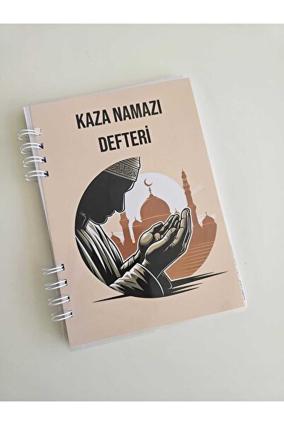 DESİGN Kaza Namazı Defteri Dua Eden Erkek 5 Yıllık PVC Kapak
