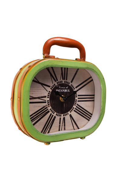 XOOM Suitcase Table Clock Green