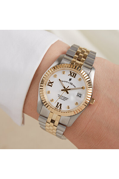 100de100Gübre Jacques du Manoir Inspiration Prestige damen Uhr Gold JWL01305