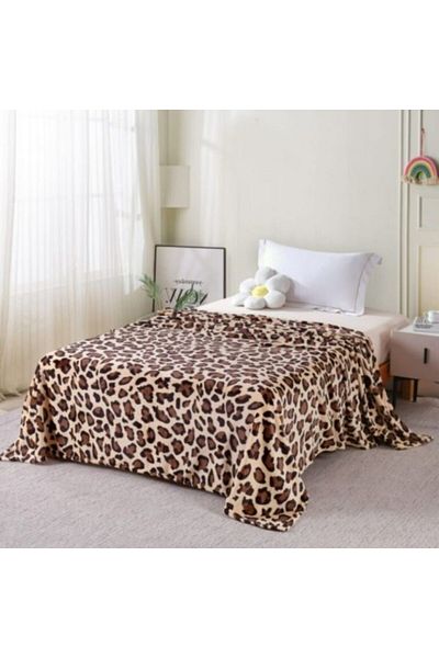 Pucioasa Patura cocolino 200x230cm cu imprimeu leopard