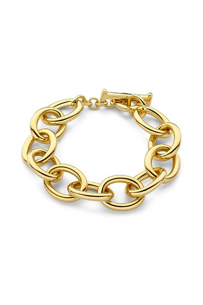 1'ASLAN Parte Di Me Bibbiena Poppi Adriane Gliederarmband aus 925er Sterlingsilber, vergoldet, Pdm32132