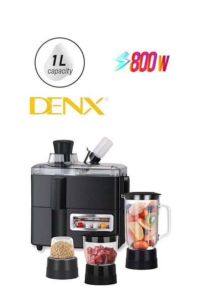Denx معالج طعام 4 في 1 مع 29 وظيفة (خلاط، مطحنة، معالج طعام، مفرمة)