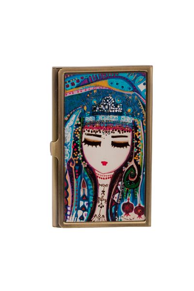 Biggdesign Blue Water Metal Cover Card Holder