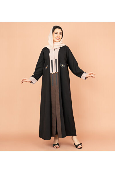 IKKXA عباية غريس ثنائية اللون