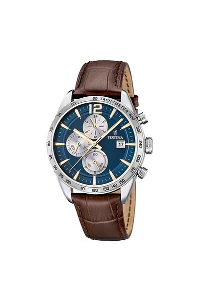 FESTİNA Festina Timeless Chrono Herren Uhr Braun F16760/7