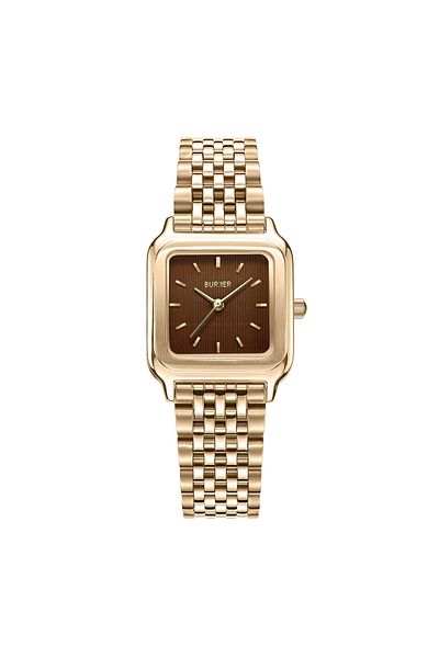 Burker Damenuhr Macy Gold Braun