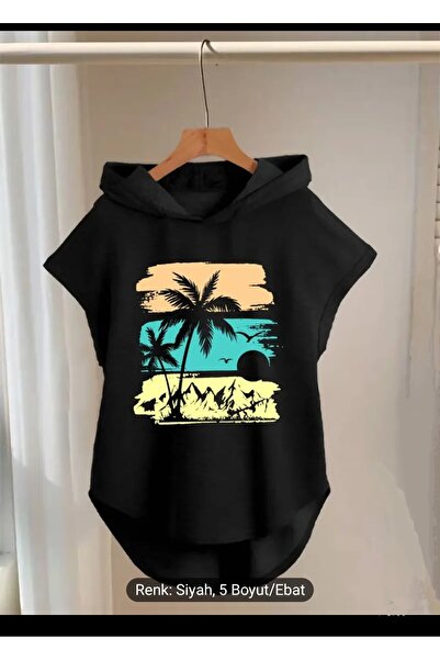 Lerix mod Hanorac cu glugă pentru femei Larixmod, din bumbac pieptănat, cu mâ...