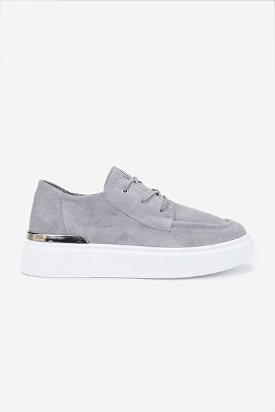 Valmenti Erkek Hakiki Deri Gri Sneakers & Spor Ayakkabı
