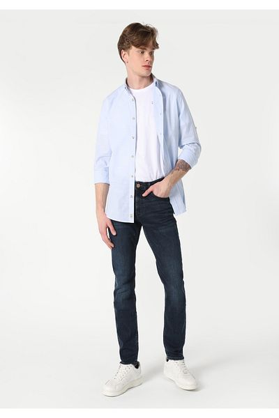Colin's Pantaloni slim din denim pentru bărbați, cu talie joasă, cu picioare înguste