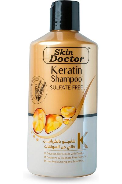 Skin Doctor Keratin Shampoo Hair Treatment - Parabens And Sulphate Free - for Curly Wavy and Straigh