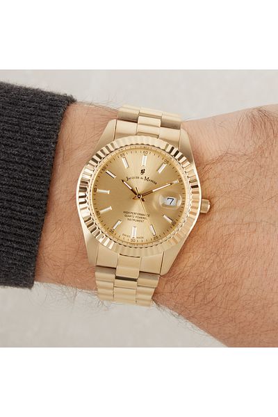 JACQUES DU MANOIR Inspiration Herren Uhr Gold Jwg03002